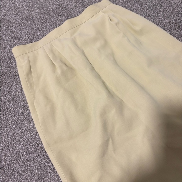 Vintage Yellow Knee Length Skirt Size 6 Small / Medium - Picture 2 of 9